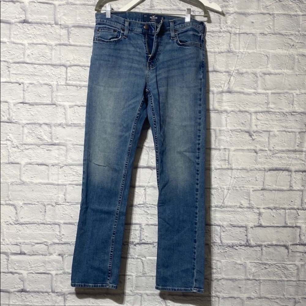 Hollister Men's Straight Leg Blue Jeans